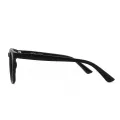 Auberon - Rectangle Black Clip On Sunglasses for Men
